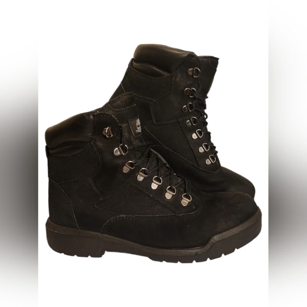 MEN'S TIMBERLAND 6 INCH FIELD BOOTS - BLACK/BLACK (USED)